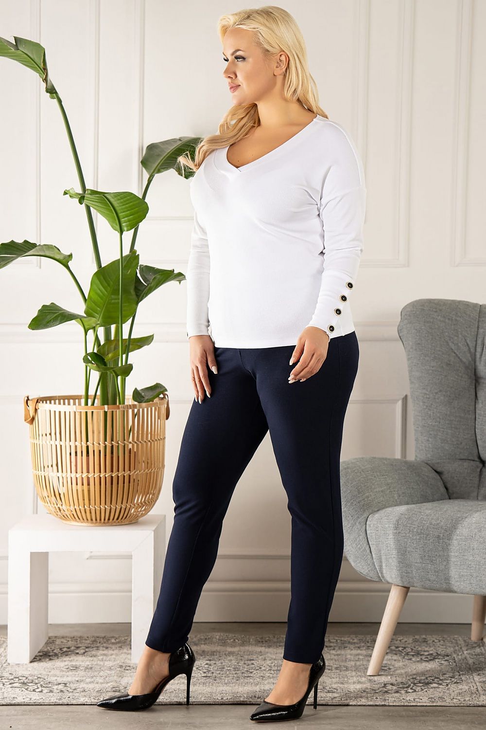 Plus size blouse model 175241 Karko