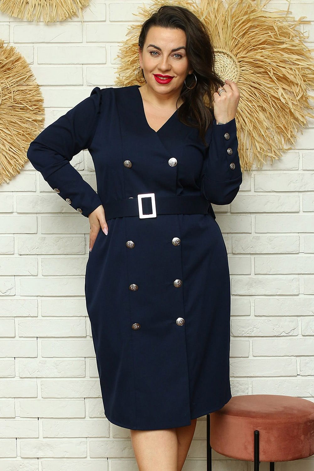 Plus size dress model 175247 Karko