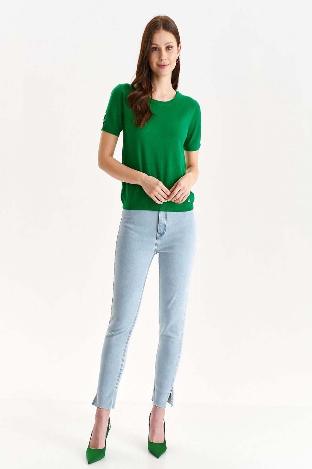 Short sleeve sweater model 175913 Top Secret