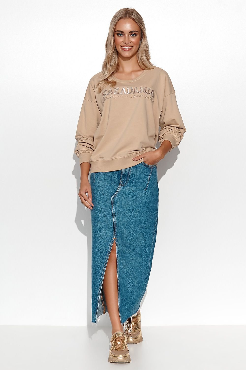 Sweatshirt model 176186 Makadamia