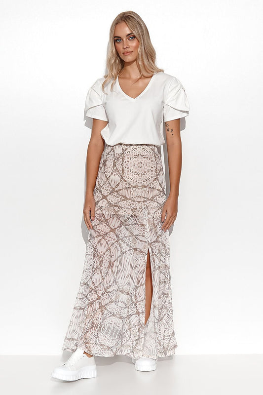 Long skirt model 176215 Makadamia