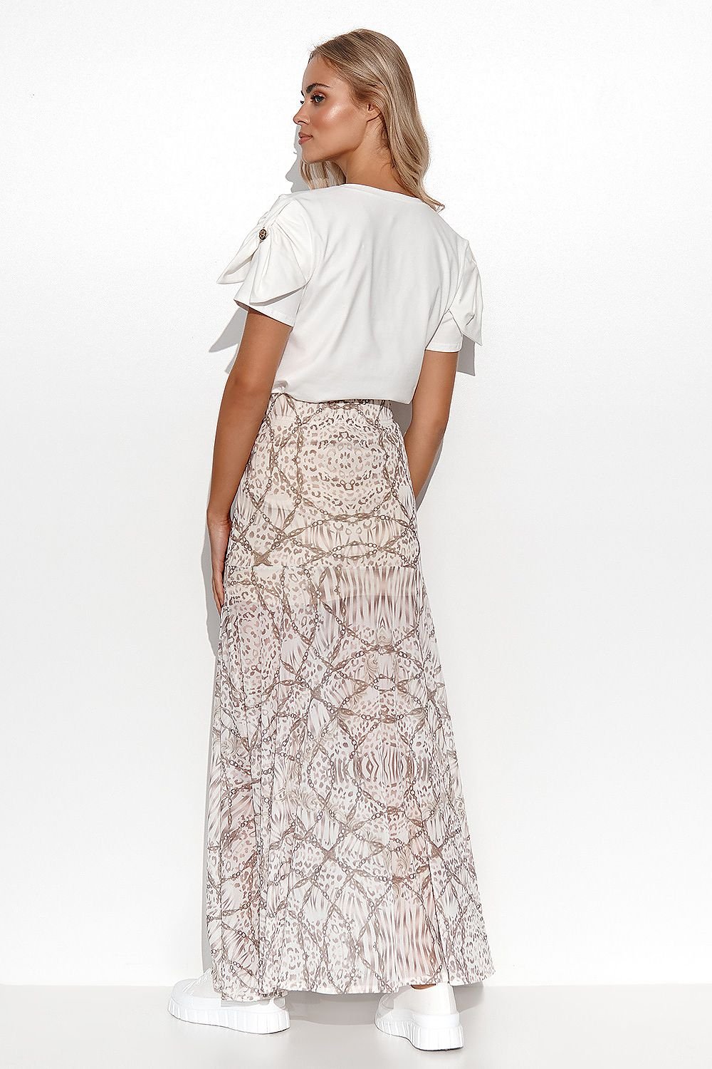 Long skirt model 176215 Makadamia