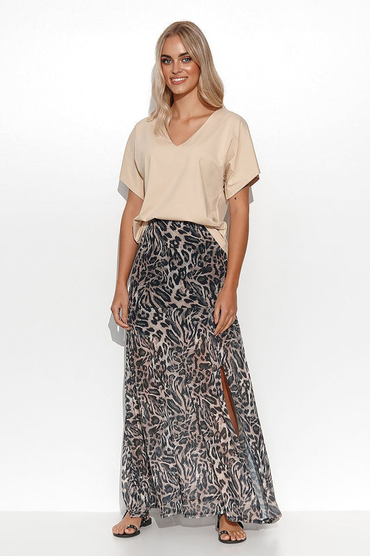 Long skirt model 176217 Makadamia