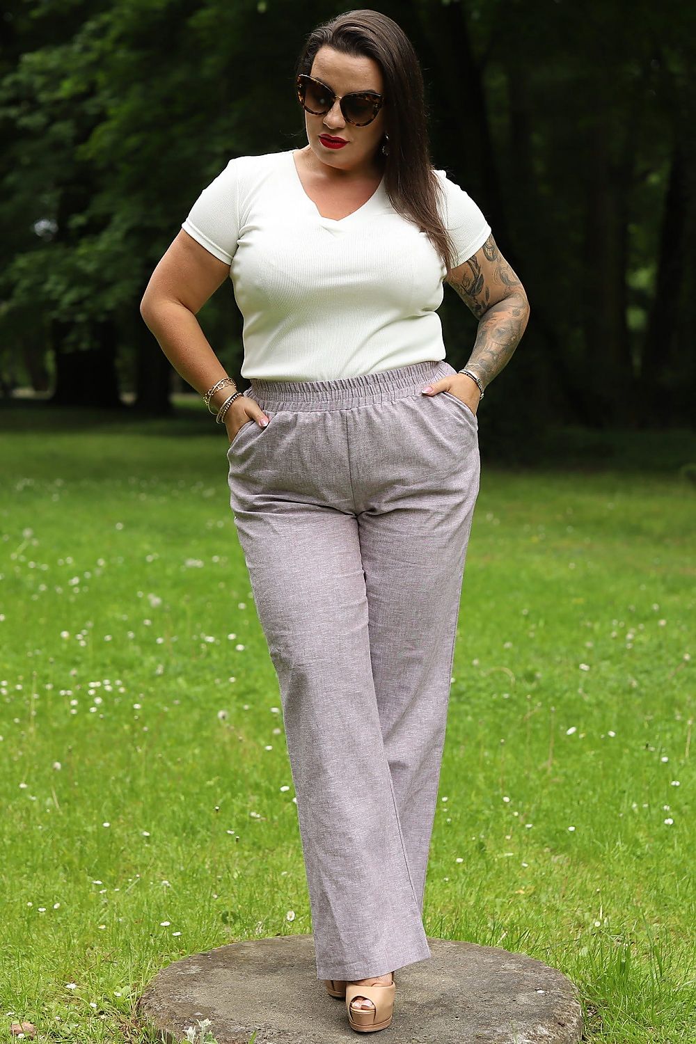 Plus size Trousers model 180480 Karko