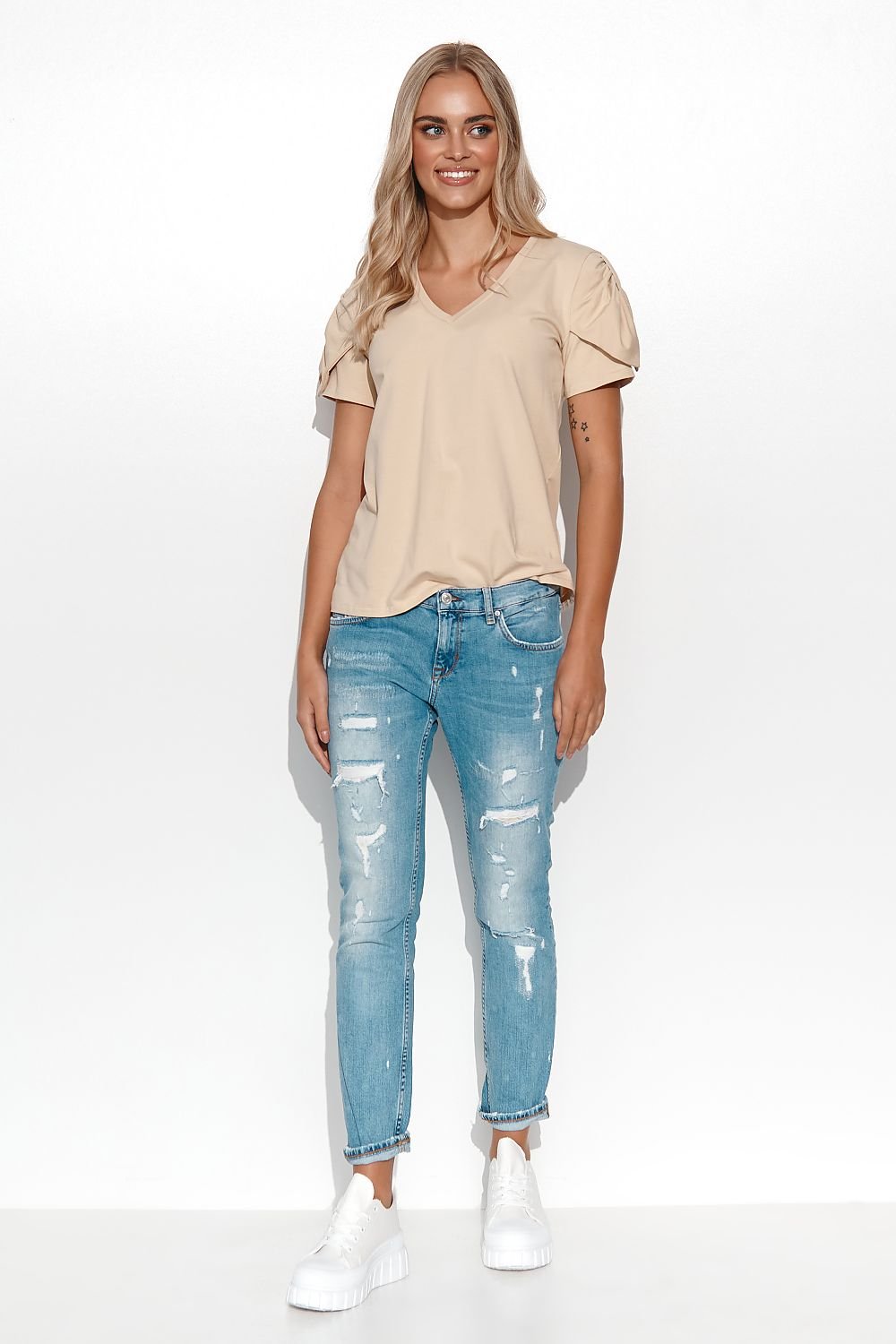 Blouse model 180761 Makadamia