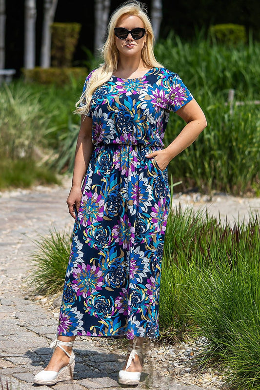Plus size dress model 182169 Karko