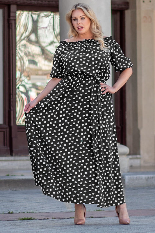 Plus size dress model 182177 Karko