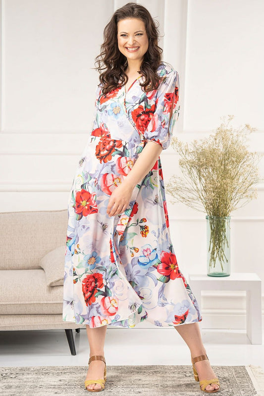 Plus size dress model 182184 Karko