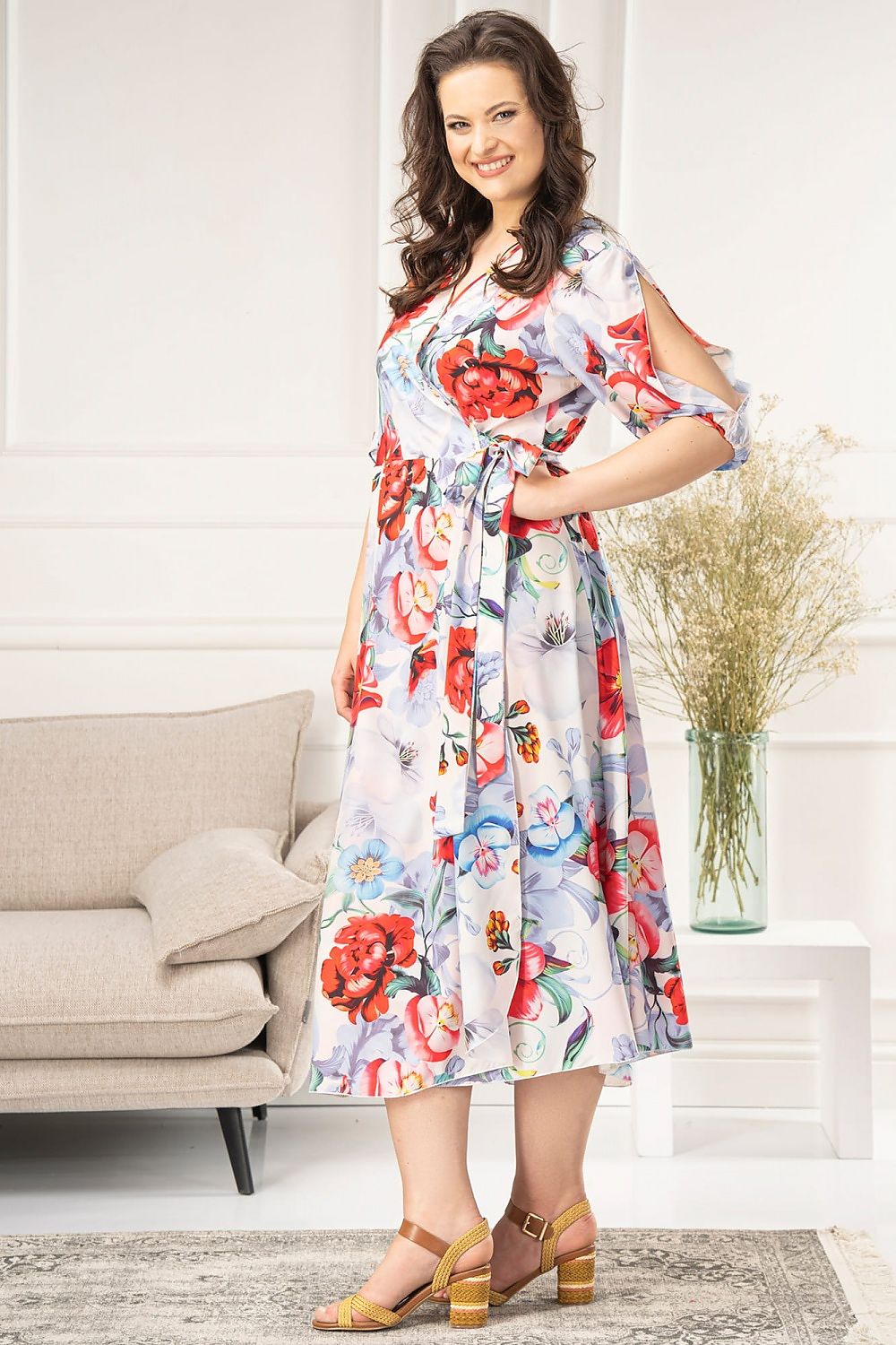 Plus size dress model 182184 Karko