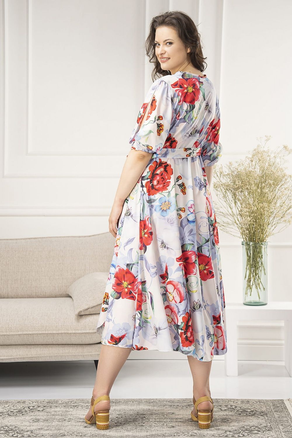 Plus size dress model 182184 Karko