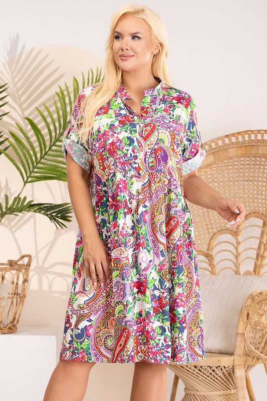 Plus size dress model 182205 Karko