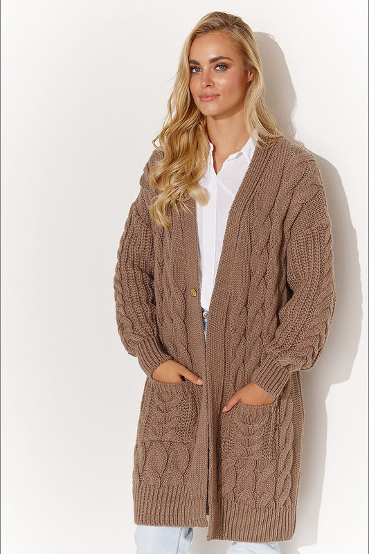 Cardigan model 184393 Makadamia