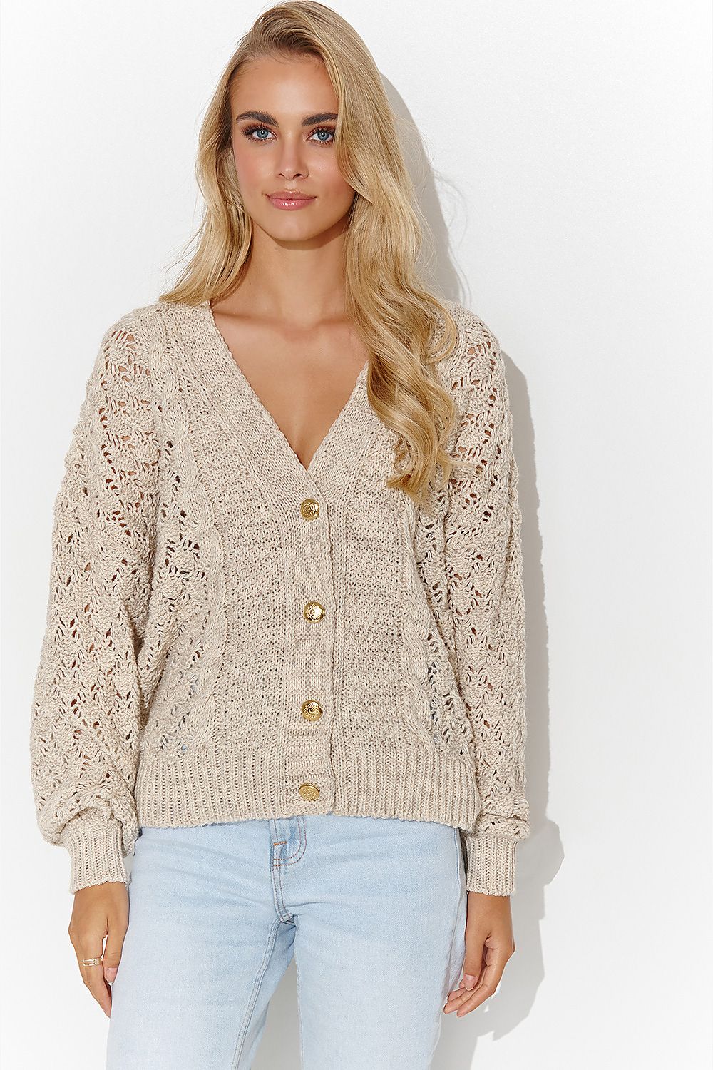 Cardigan model 184777 Makadamia