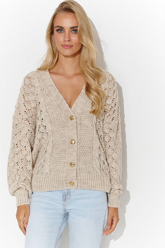 Cardigan model 184777 Makadamia