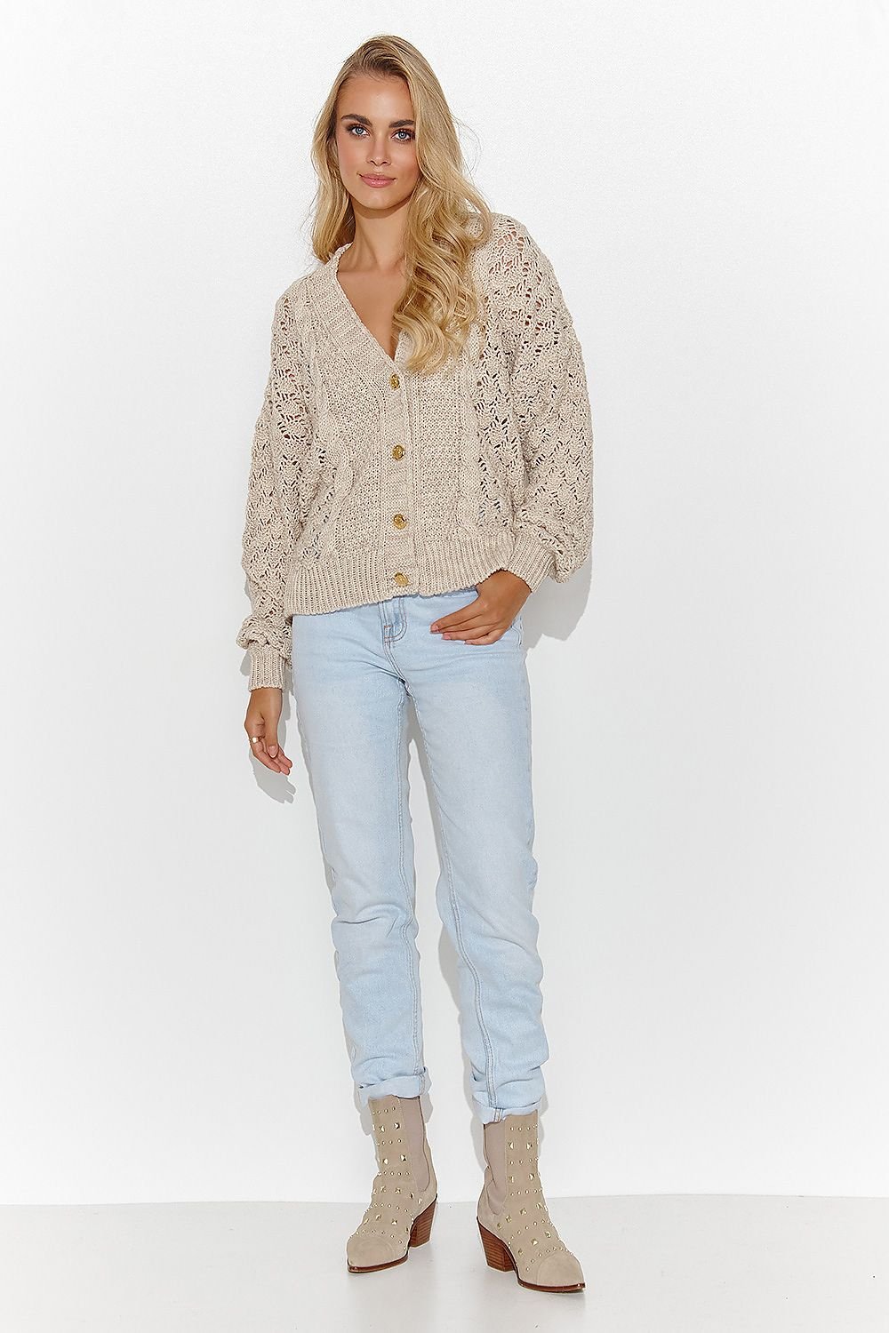Cardigan model 184777 Makadamia