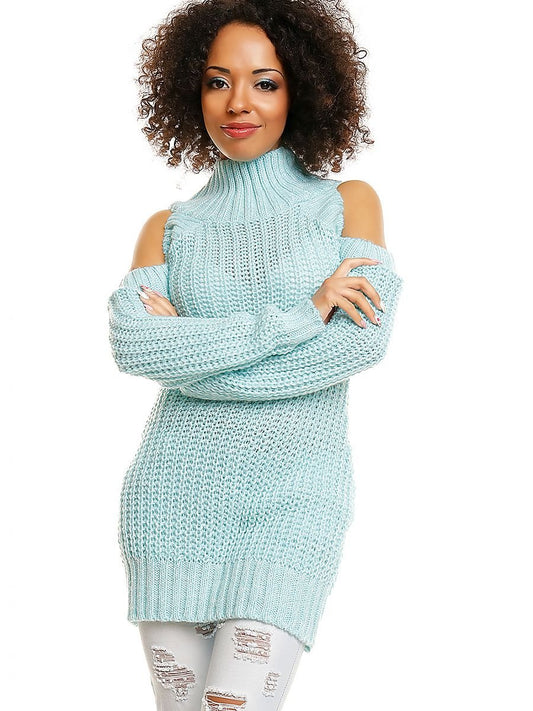 Hard-knitted jumper model 84344 PeeKaBoo