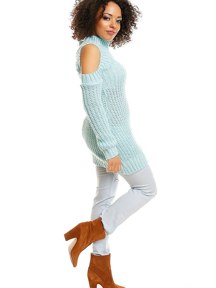 Hard-knitted jumper model 84344 PeeKaBoo