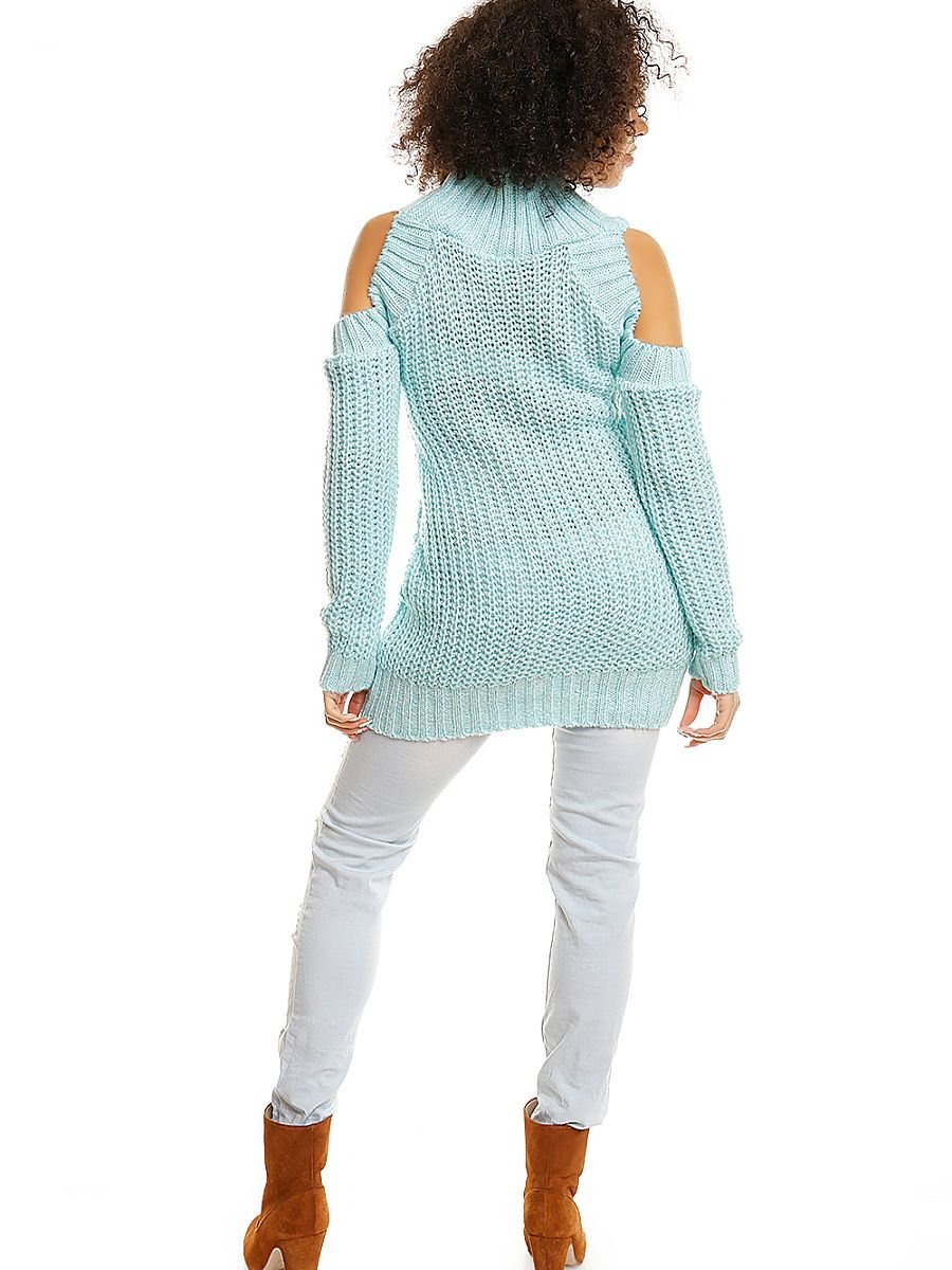 Hard-knitted jumper model 84344 PeeKaBoo