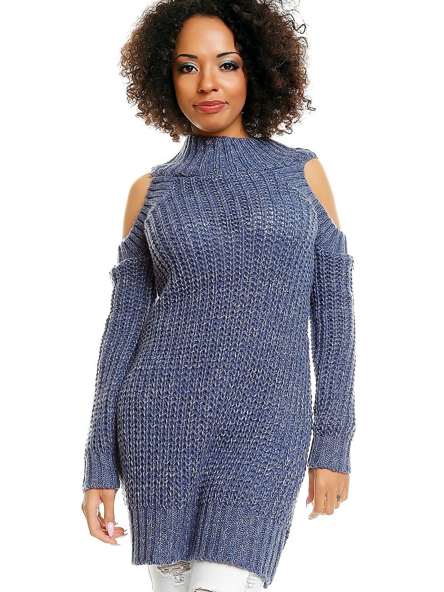 Hard-knitted jumper model 84345 PeeKaBoo