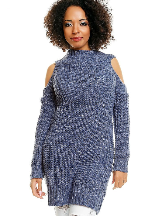 Hard-knitted jumper model 84345 PeeKaBoo