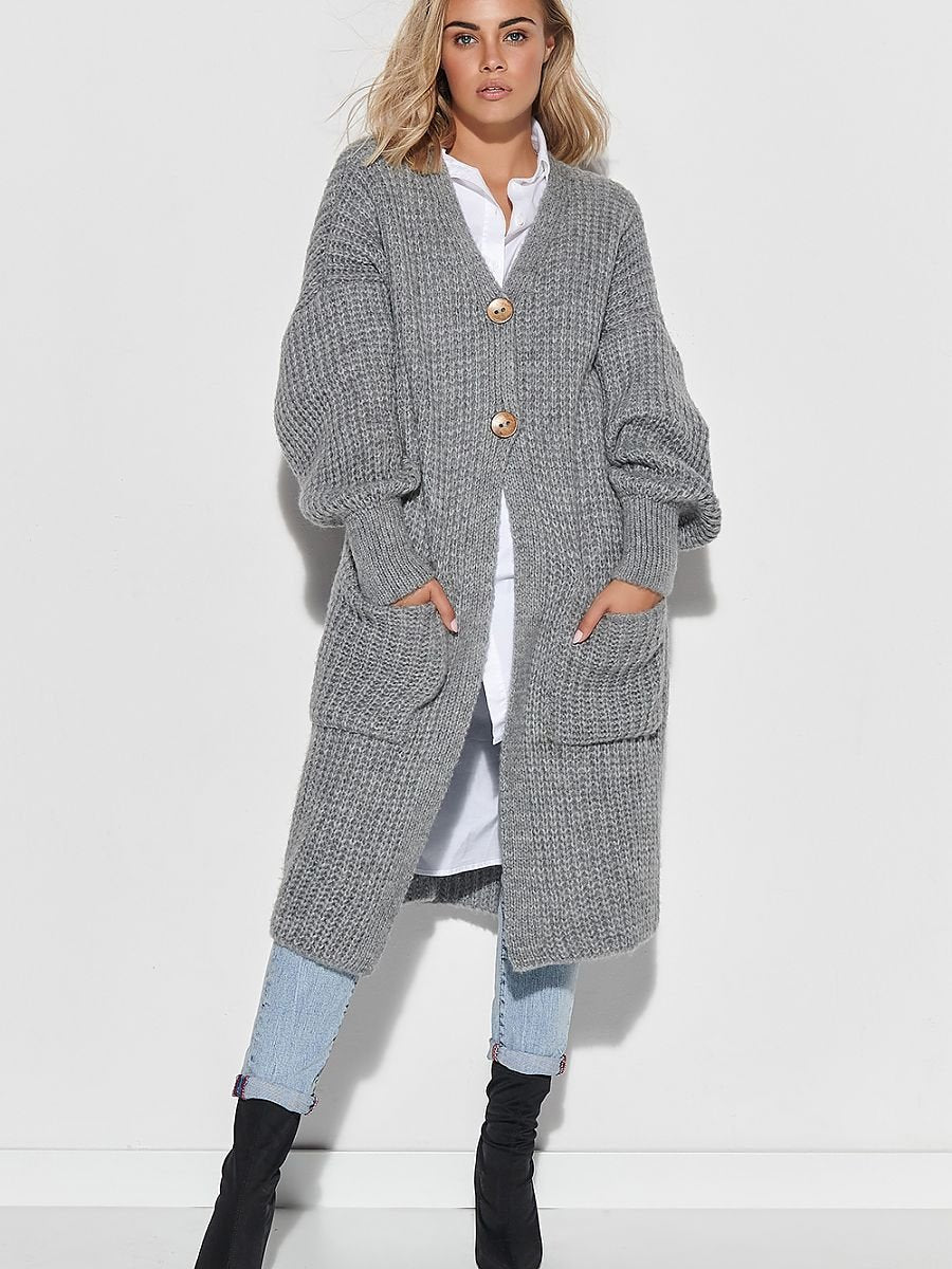 Cardigan model 150116 Makadamia
