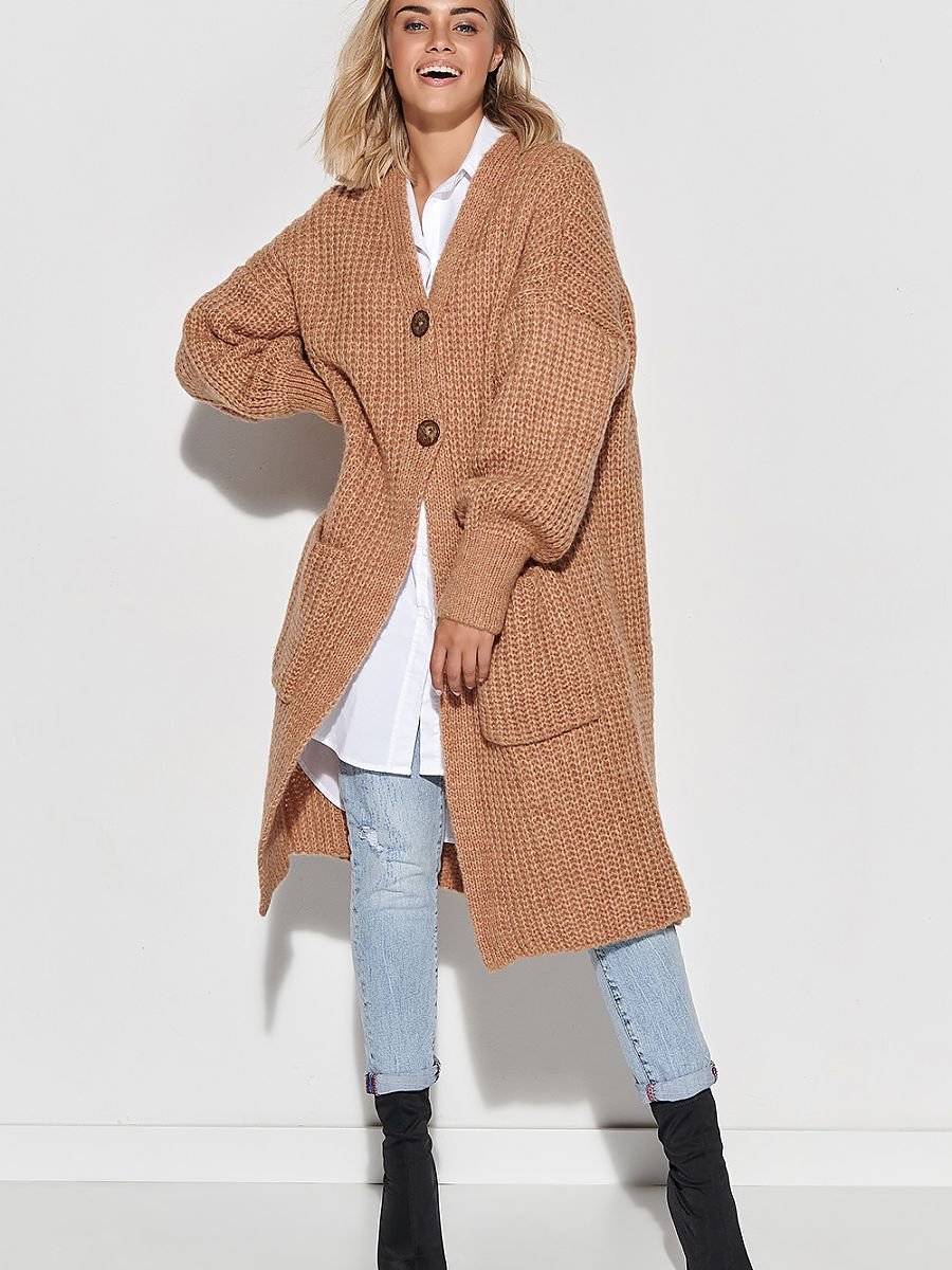 Cardigan model 150117 Makadamia